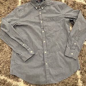 Vineyard Vines blue Checkered Button Down Shirt